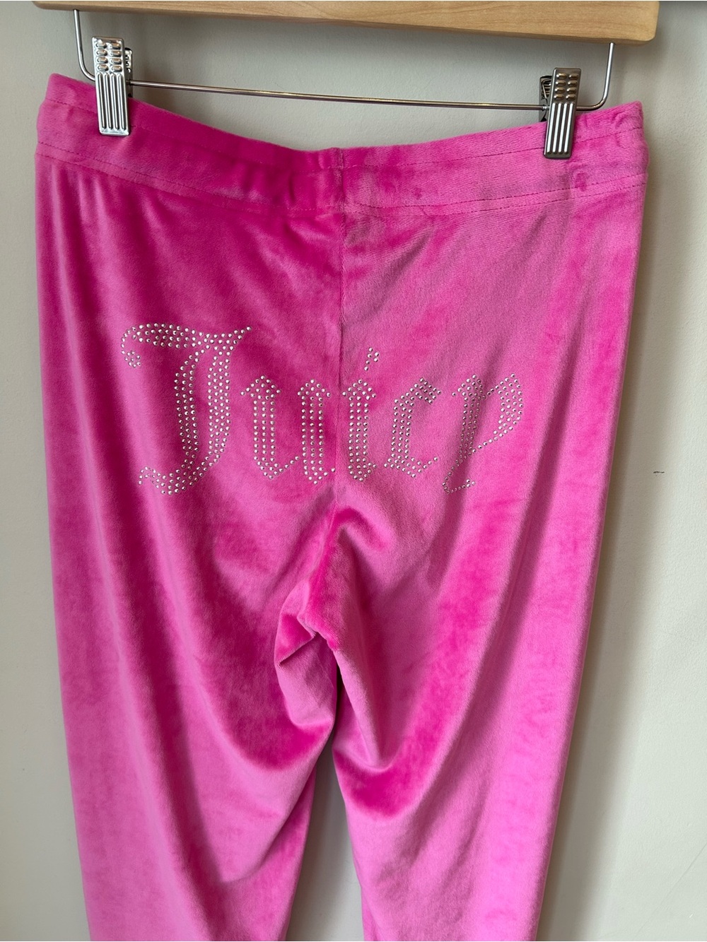 Juicy Couture Y2K-inspired hot pink velour sleep/lounge pants